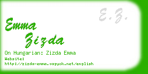 emma zizda business card